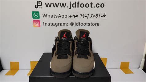 Ljr Travis Scott X Air Jordan 4 Retro Brown Aj4 882335 Rjdfootsneaker