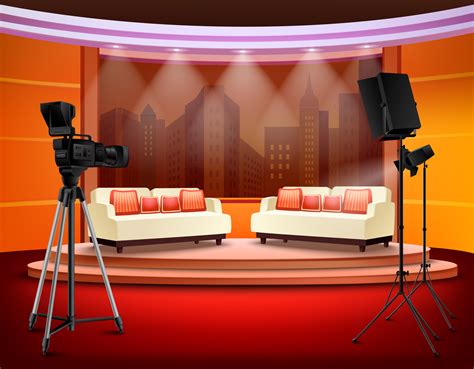 Spice them up with these fun zoom backgrounds featuring memorable scenes from your favorite tv june 13, 2020comments off on top zoom backgrounds from your favorite tv shows15k. Talk Show Studio Interior - Download Free Vectors, Clipart ...