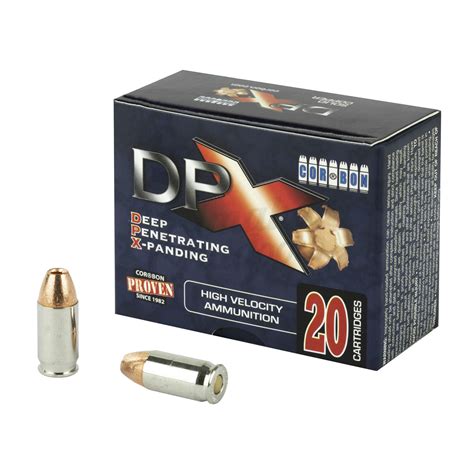 Corbon Dpx 380 Acp 80 Grain Deep Penetration X 20 Round Ammo Box In Stock