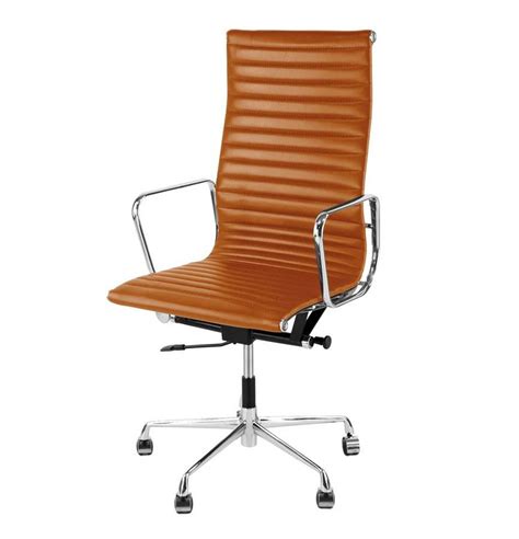 Eames Style Italian Leather Office Chair By I Love Retro