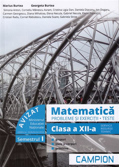 Matematica Probleme Si Exercitii Teste Clasa 12 Sem1 Pdf Autor