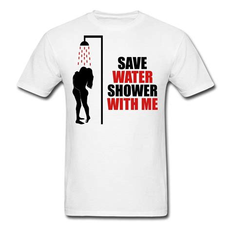 Aoatee S Save Water Shower With Me Novelty Graphic Funny Fashion T