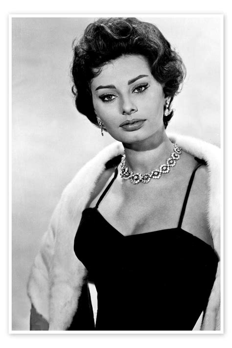 Sophia Loren Portrait Print By Everett Collection Posterlounge