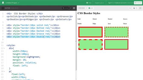 Types Of Border Styles In Css Design Talk