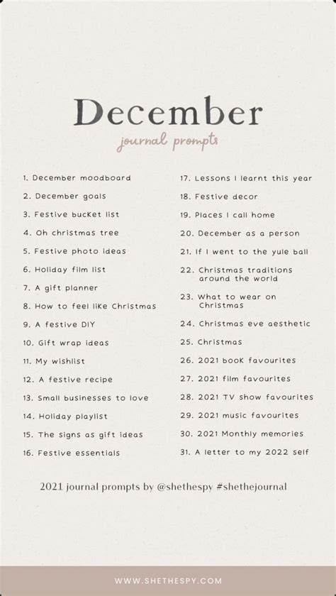 December Journal Prompts In 2022 Daily Journal Prompts Journal