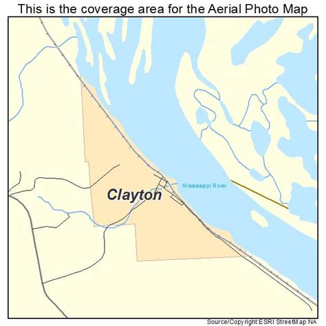 Aerial Photography Map Of Clayton Ia Iowa