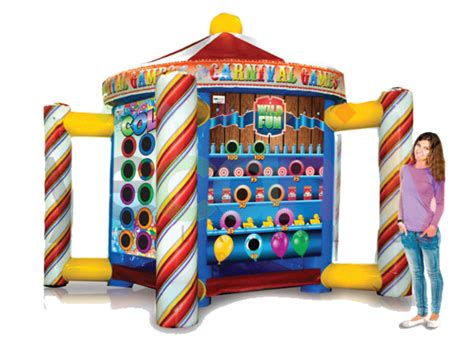 ultimate carnival booth set of 5 inflatables jolly jumps murrieta temecula carnival games