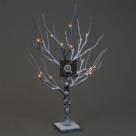 Battery Operated Snowy Twig Trees With Leds Twig Tree Decor