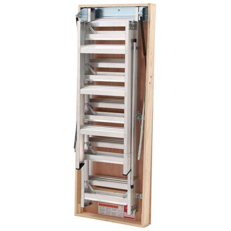 Ceiling Attic Ladder Lightweight Aluminum 375 Lb Maximum Load Capacity
