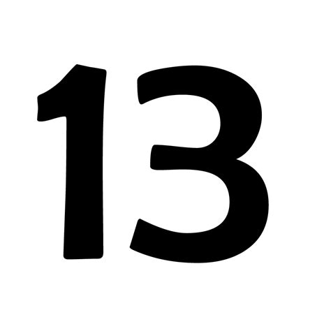Number 13 Clipart