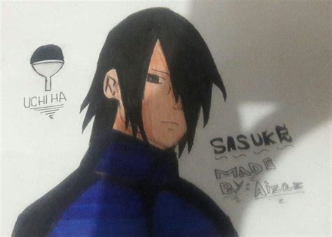 My New Coloured Drawing Of Sasuke Naruto Amino