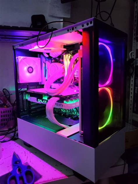 Free Deliverycustom Gaming Pc Nzxt H510 Elite White Focused Best