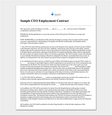 20 Free Employment Contracts Samples And Templates