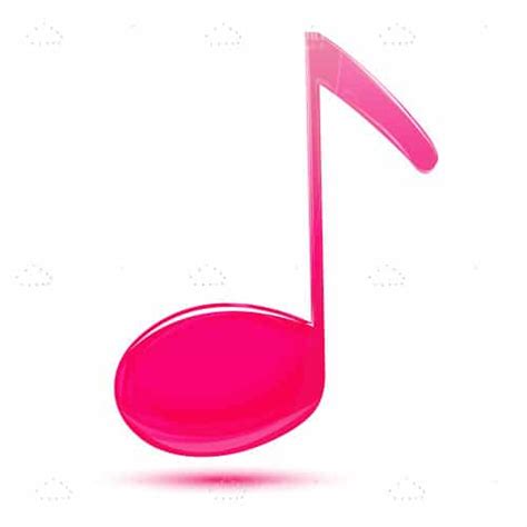 Pink Musical Note Vectorjunky Free Vectors Icons