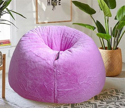 Buy Luxury Furr Bean Bag Cover For Adults Purple Xxxl Online In India At Best Price Modern