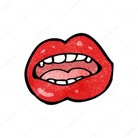 red lips cartoon sexy red lips cartoon — stock vector © lineartestpilot 21474809