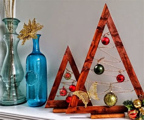 Crate And Barrel Christmas Hack Wooden Ornament Trees 9