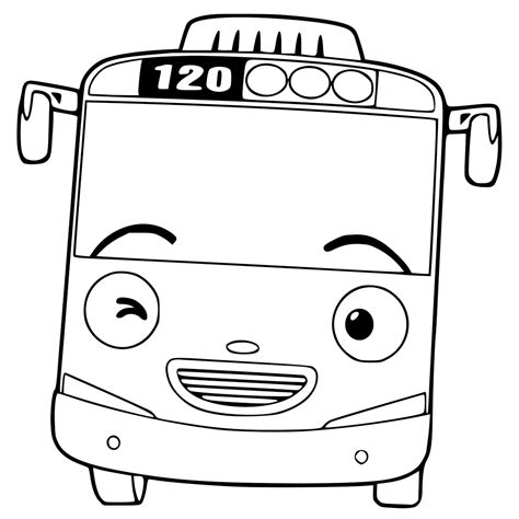 15 Tayo Bus Coloring Pages Printable Coloring Pages