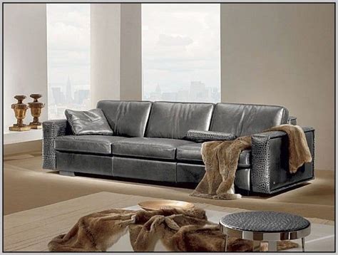 2017 Hottest And Trendiest Gray Leather Sofas For Fashionable Living