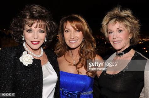 Actresses Joan Collins Jane Seymour And Jane Fonda Attend The Golden
