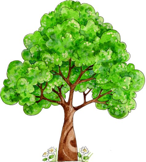 可爱的矢量卡通树——植树节免抠素材（40张）ppt素材 51ppt模板网