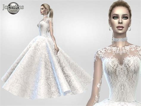Lana Cc Finds Atanis Wedding Dress 2 Princess Sims 4 Wedding Dress
