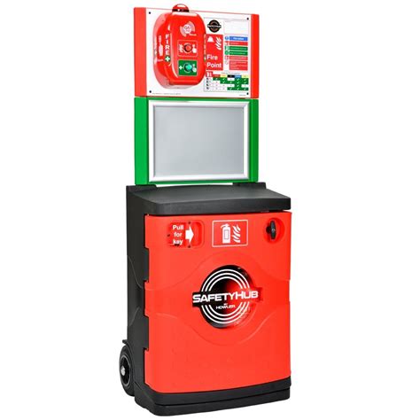 Safetyhub Freestanding Mobile Fire Station Excludes Alarm Parrs
