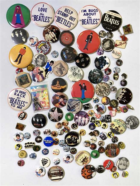 Lot 552 The Beatles Original Badges