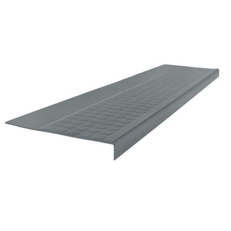 Shop online for stair nosings at tools4flooring.com. ROPPE Low Circular Profile Dark Gray 12.5 in. x 48 in. Rubber Square Stair Tread-48923P150 - The ...