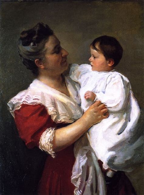 Mrs Stedman Buttrick And Son John Painting Cecilia Beaux Oil