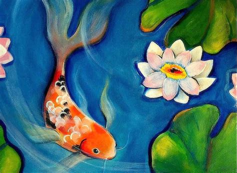 Koi Fish Painting Easy Pics Paint