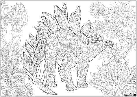 Jurassic World Coloring Pages Stegosaurus