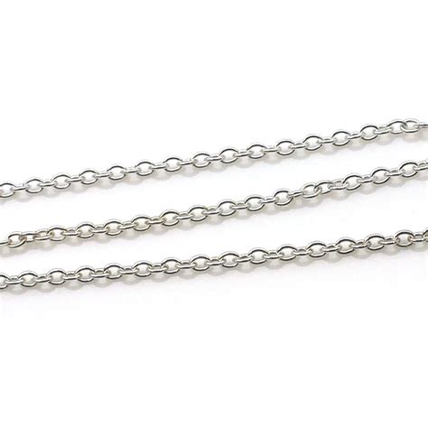 925 Sterling Silver Chain Unfinished Bulk Chain Cable Oval 28mm X 3