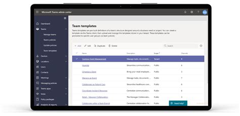 Create teams quickly with Templates in Microsoft Teams ...