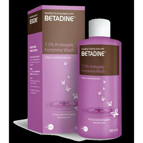 betadine feminine wash 7 5 solution antiseptic 100ml lazada ph
