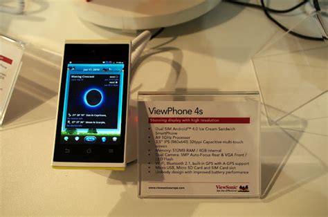 Viewsonic Viewphone 4e 4s и 5e новые смартфоны с двумя слотами для