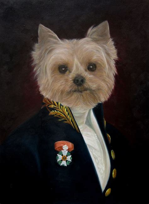 Dogs In Military Uniform Dog Portraits Painting Animal Portraits Art