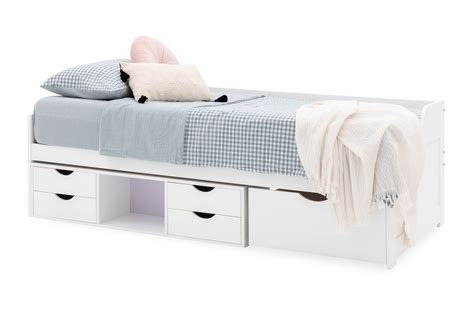 Alabaster Single Day Bed With Drawers White Furniture And Home Décor