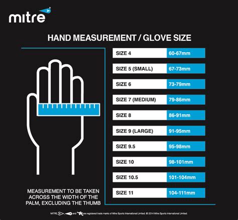 How to determine glove size. Goalkeeper Glove Size Guide