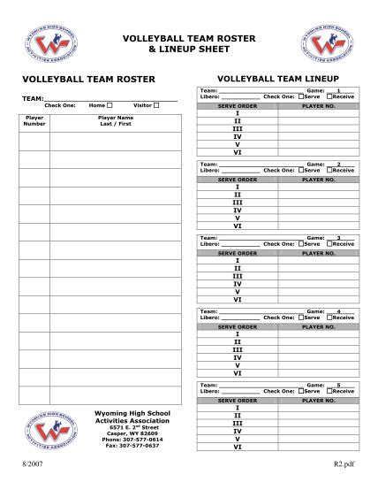 84 Simple Volleyball Score Sheet Page 3 Free To Edit Download