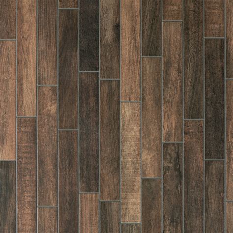 Whether you prefer something that's lighter or darker in color, the options are endless when it comes to this weathered look. Wood Art Midnight Wood Plank Porcelain Tile - 6 x 33 ...