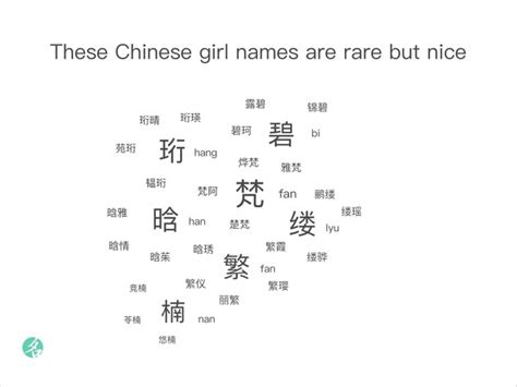 These Chinese Girl Names Are Rare But Nice Chinesenametools