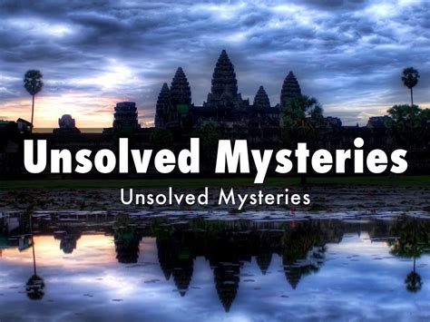 Copy Of Unsolved Mysteries By Vaishalialok214