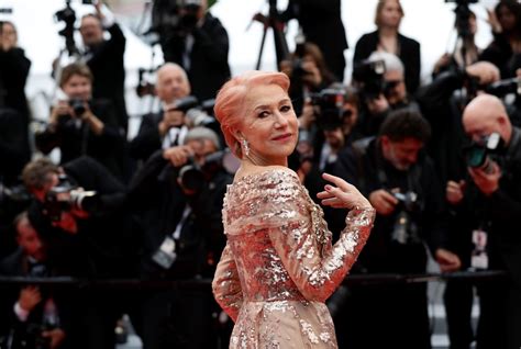 Helen Mirren Pink Hair At Cannes Film Festival Popsugar Beauty Photo 21