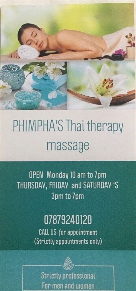 Phimphas Thai Therapy Massage For Men And Women In Ifield West