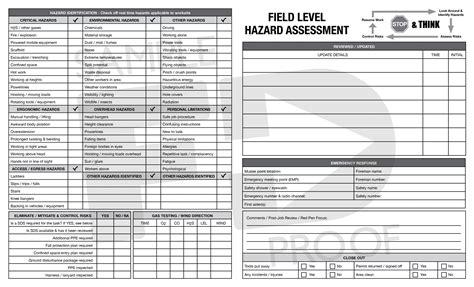 Field Level Hazard Assessment Card Flha7c Forms Direct