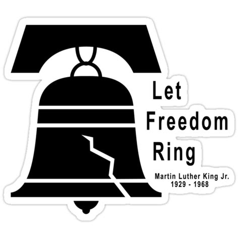 Let Freedom Ring Martin Luther King Jr Stickers By HolidayT Shirts Redbubble