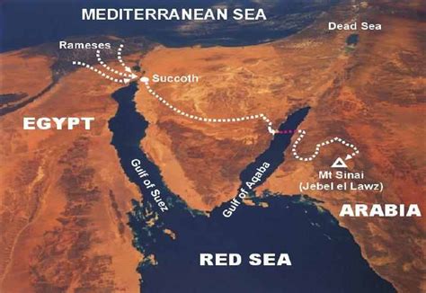 Maps Of The Exodus From Egypt