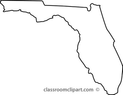 Florida State Outline Map Clipart Agnielson