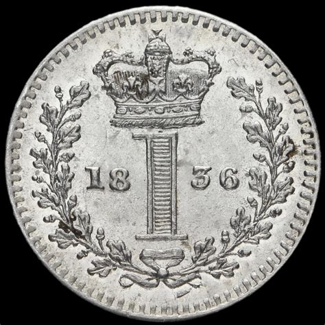 1836 William Iv Milled Silver Maundy Penny